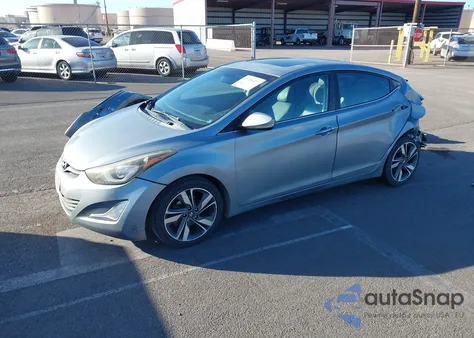 2014 Hyundai Elantra Limited из США, поврежденный, VIN KMHDH4AE1EU179981